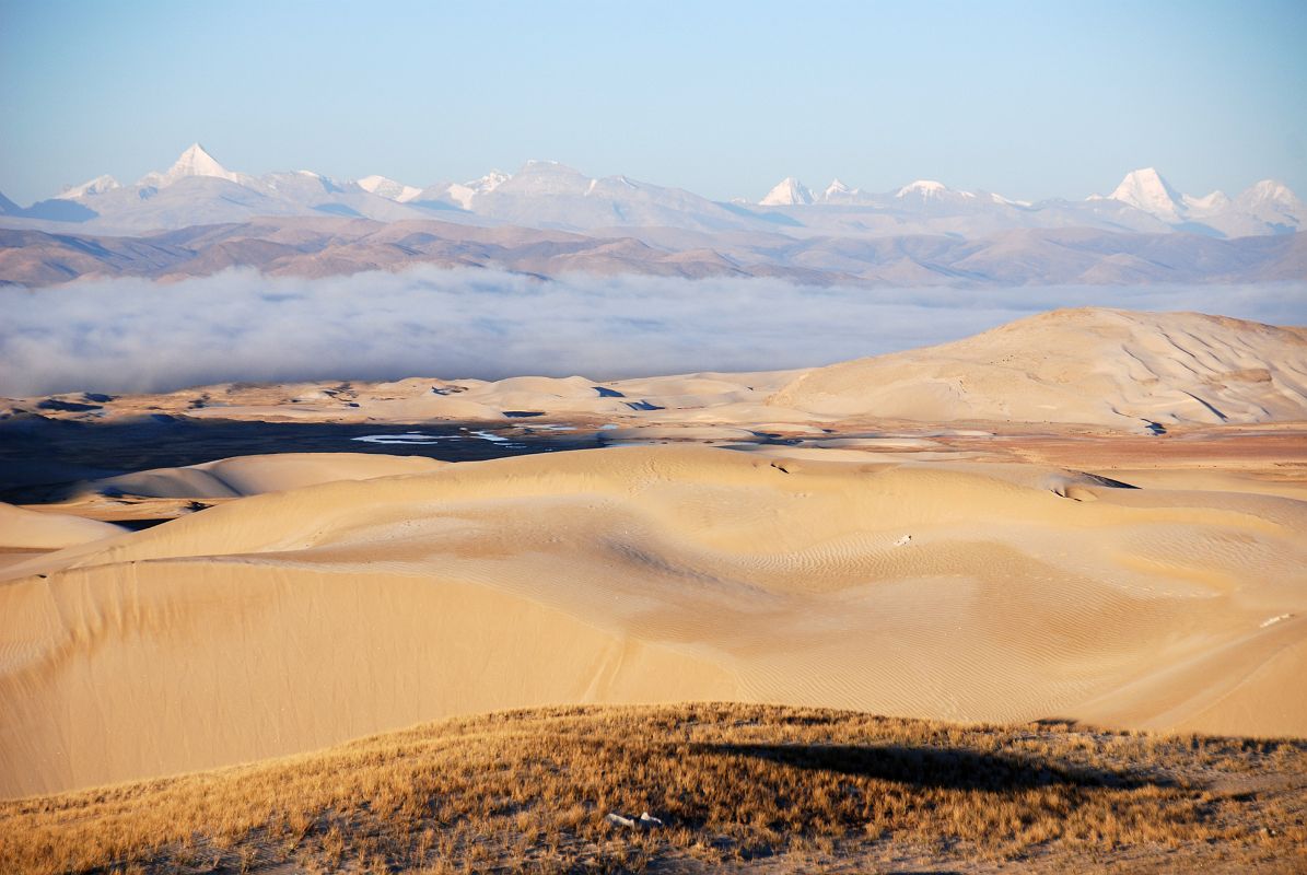 34 Sand Dunes Early Morning Between Old Zhongba And Paryang Tibet The sand dunes shone beautifully in the early morning sun on the road between Old Zhongba and Paryang Tibet.